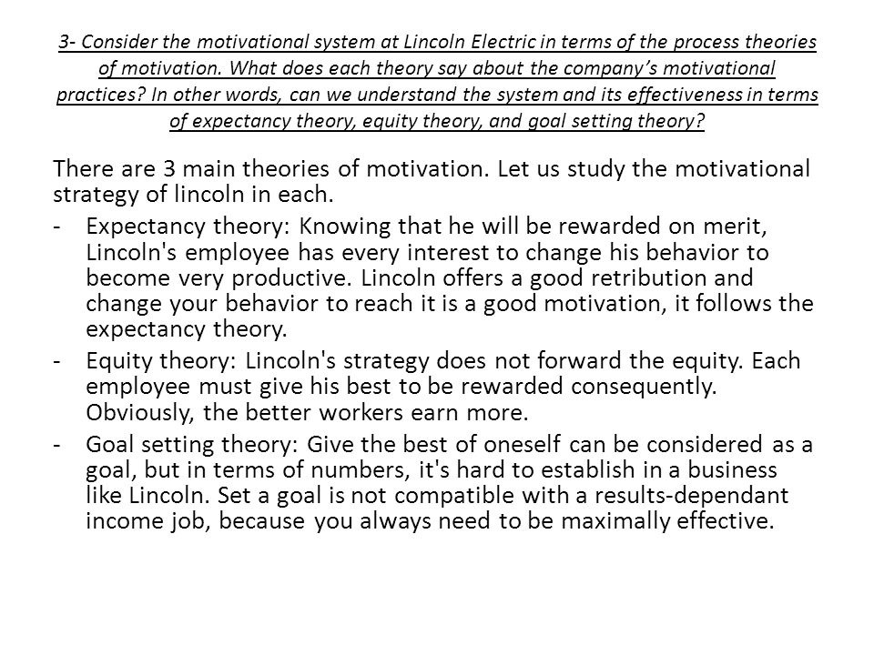 How motivation theories can be applied